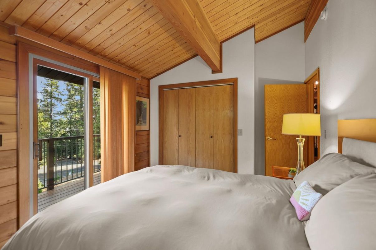 Bedroom, Interior, Wooden Beams, Wooden Ceilings, Wooden Walls