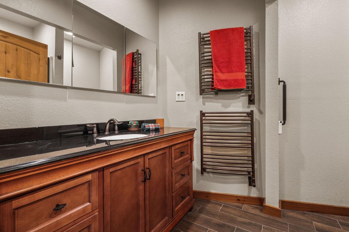 Bathroom, Interior, Wood Texture Flooring