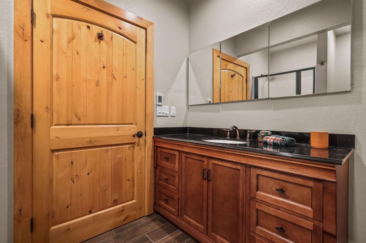 Bathroom, Interior, Wood Texture Flooring