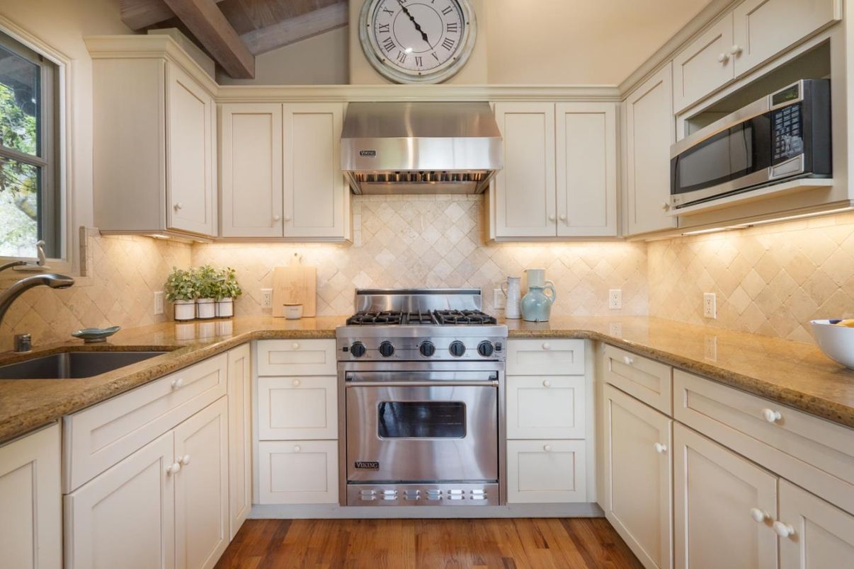 Interior, Kitchen, Stainless Steel Appliances, Wooden Ceilings, Wood Texture Flooring