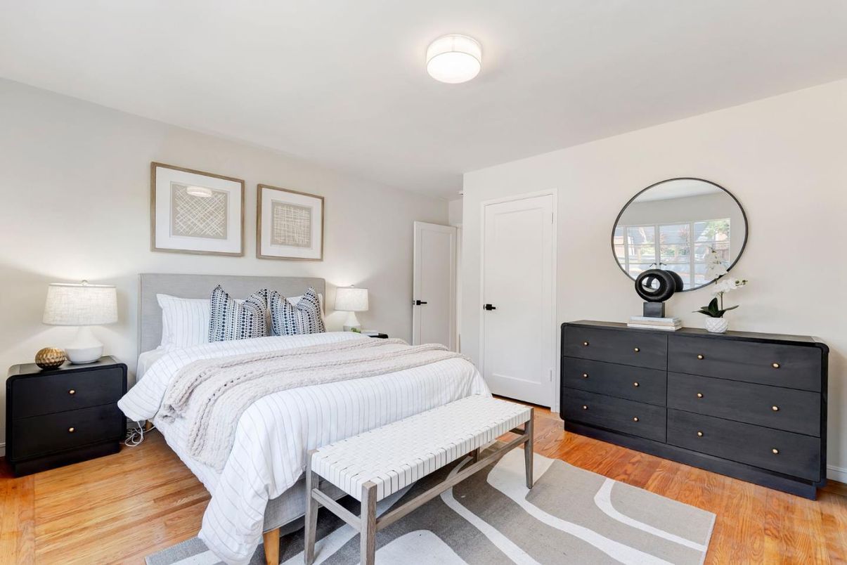 Bedroom, Interior, Wood Texture Flooring