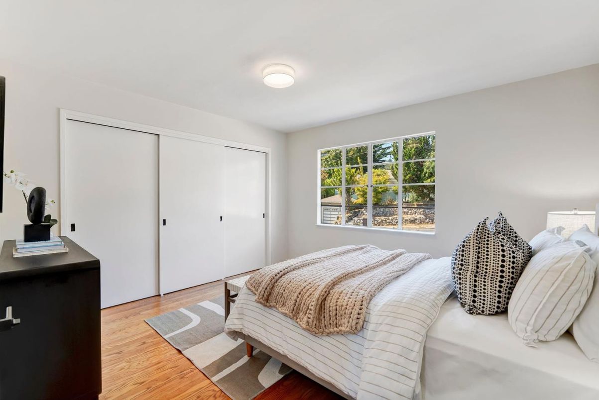 Bedroom, Interior, Wood Texture Flooring