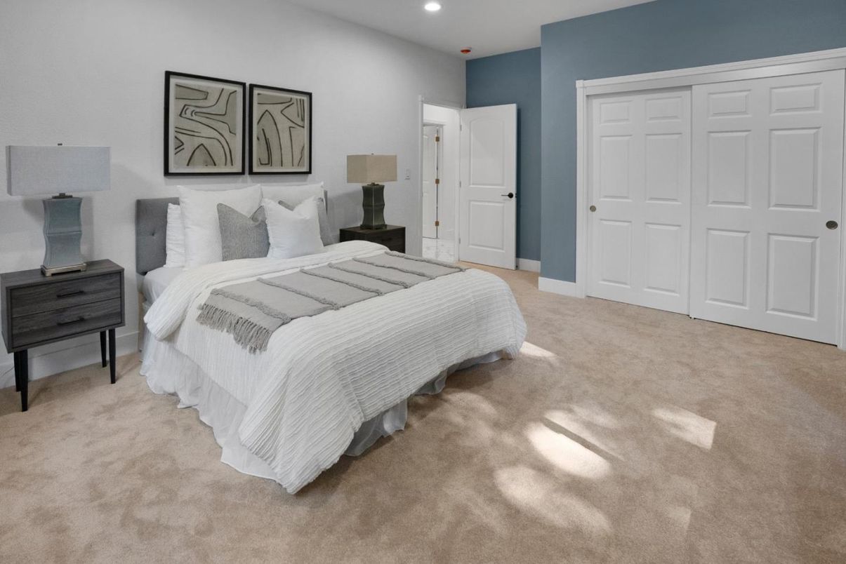 Bedroom, Interior, Recessed Lighting