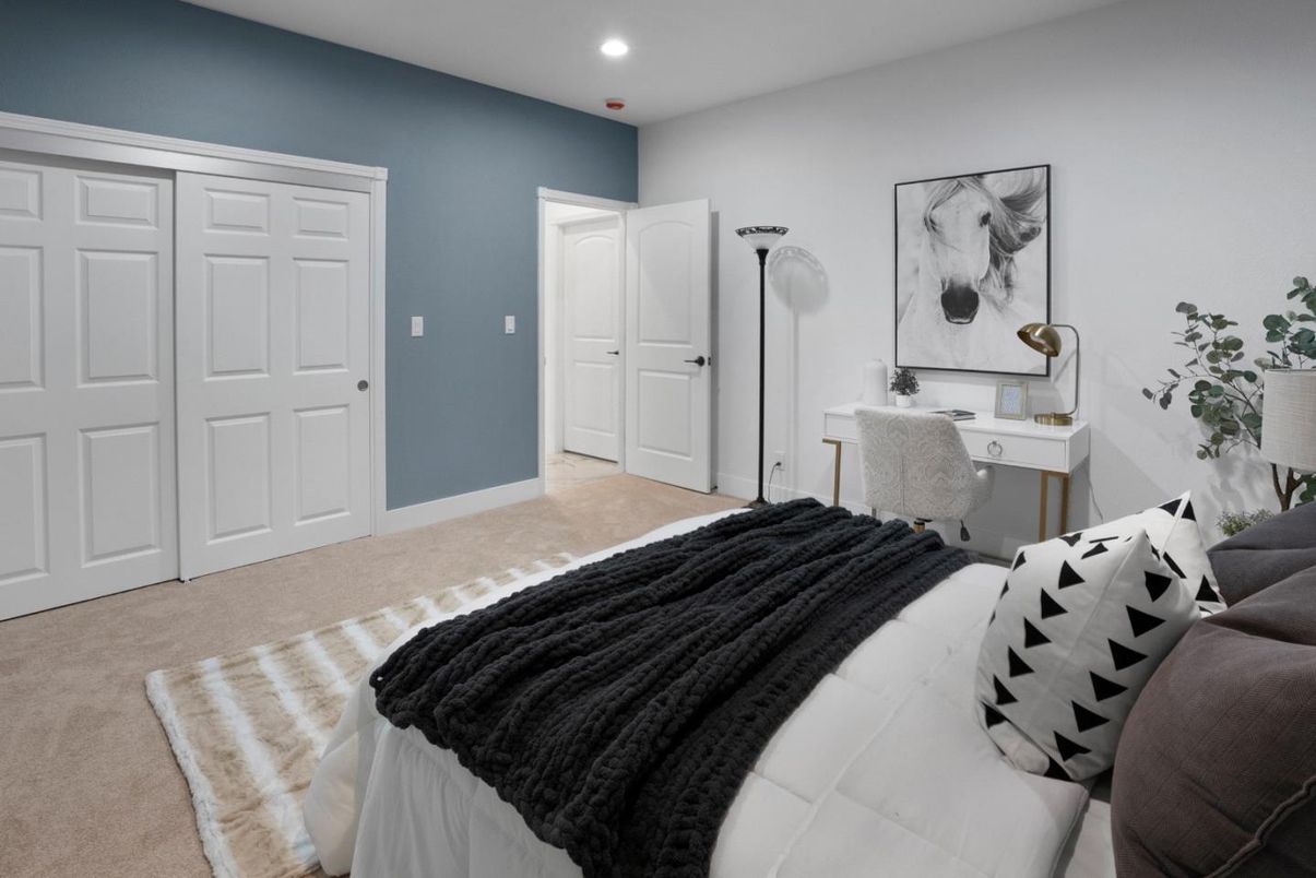 Bedroom, Home Office, Interior, Recessed Lighting