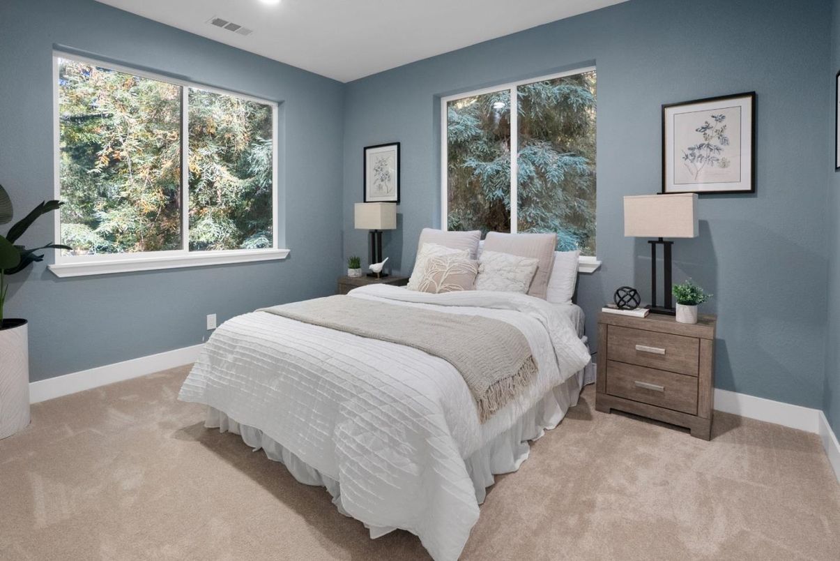 Bedroom, Interior, Recessed Lighting