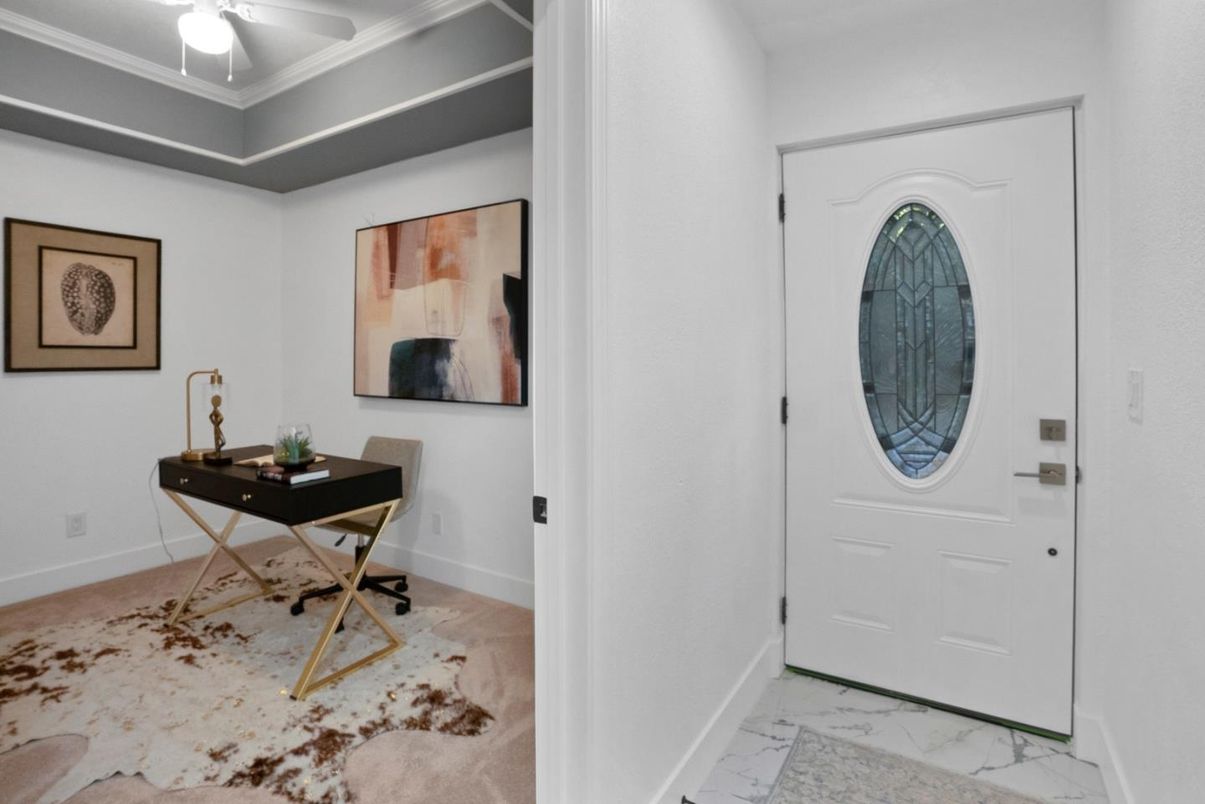 Home Office, Interior, Marble