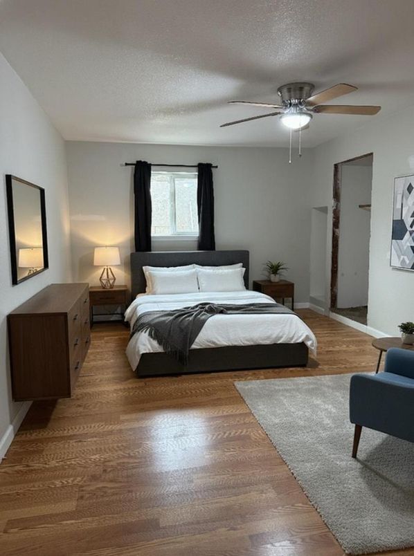 Bedroom, Interior, Wood Texture Flooring