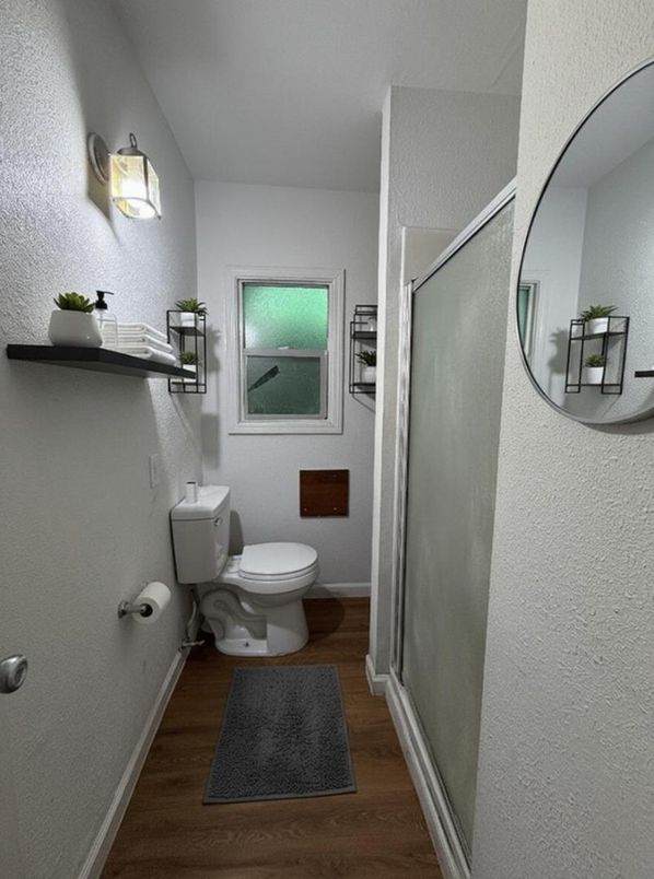 Bathroom, Interior, Wood Texture Flooring