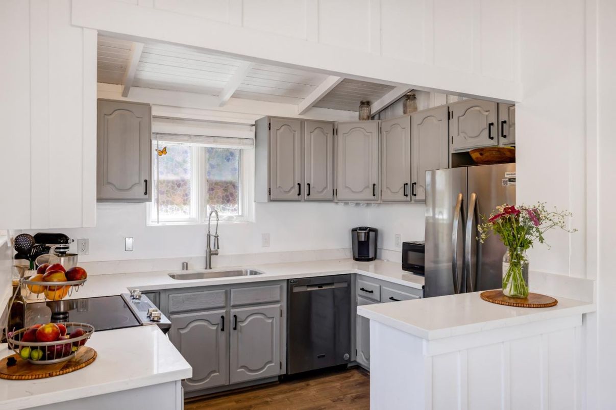 Interior, Kitchen, Wood Texture Flooring