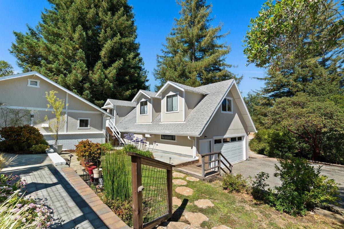Attached, Detached Garage, Exterior, Facade, Farmhouse