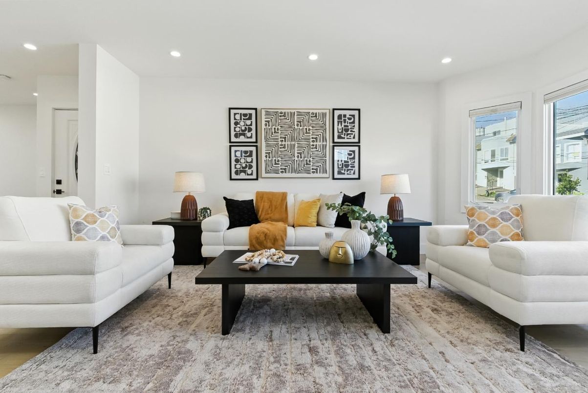Interior, Living room, Recessed Lighting