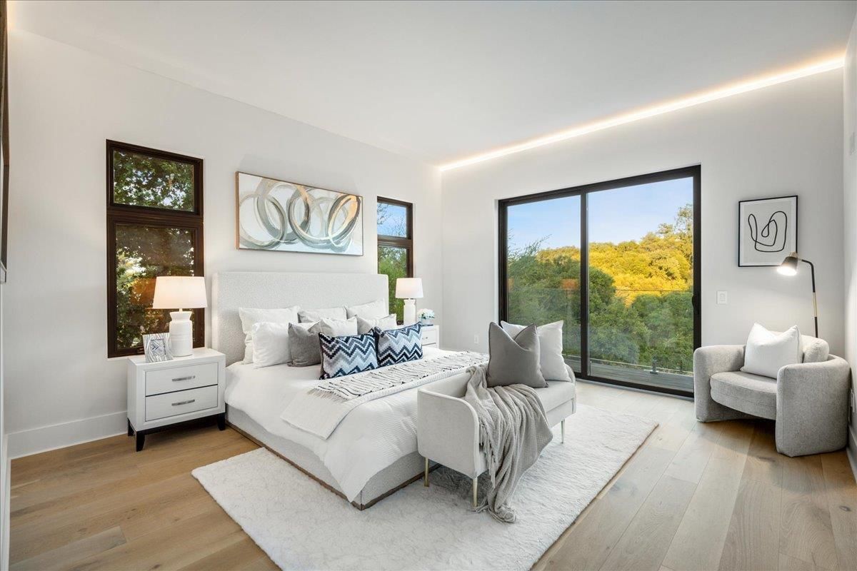 Bedroom, Interior, Wood Texture Flooring