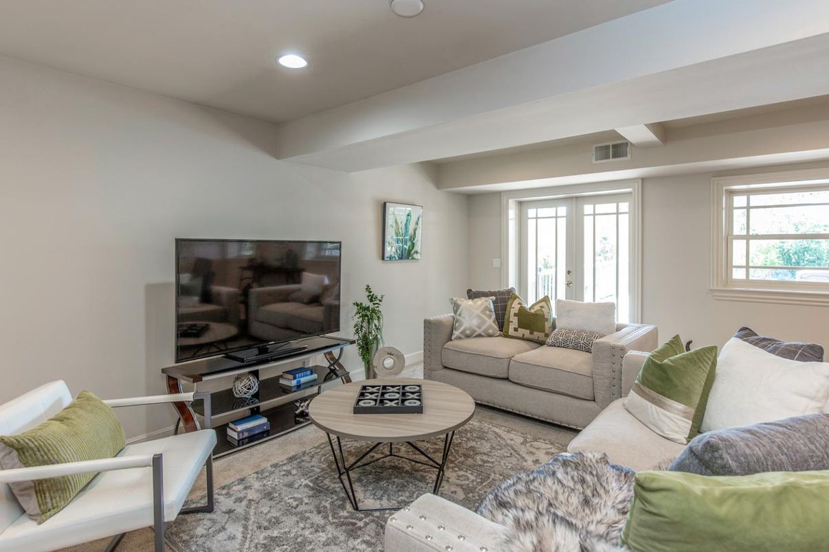 Interior, Living room, Recessed Lighting
