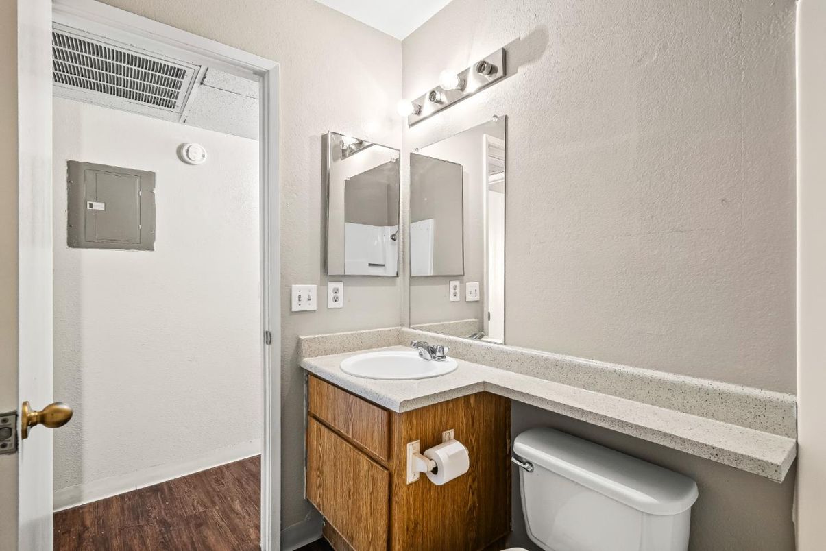 Bathroom, Interior, Wood Texture Flooring