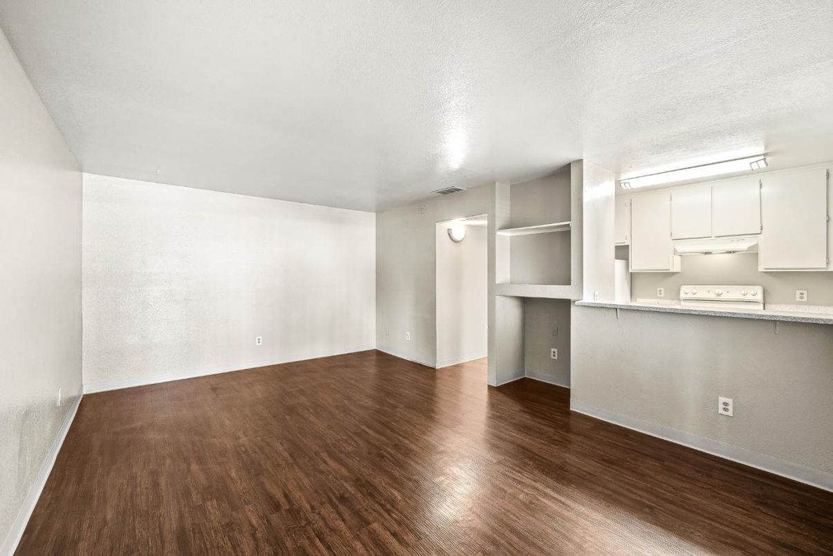 Empty room, Interior, Kitchen, Wood Texture Flooring