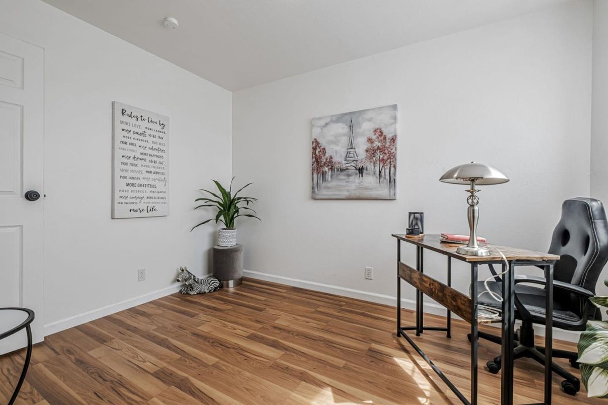 Home Office, Interior, Wood Texture Flooring