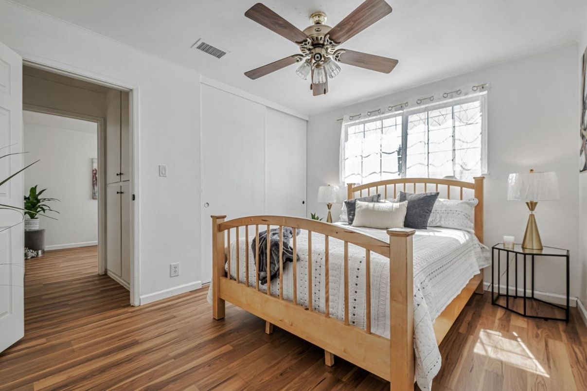 Bedroom, Interior, Wood Texture Flooring