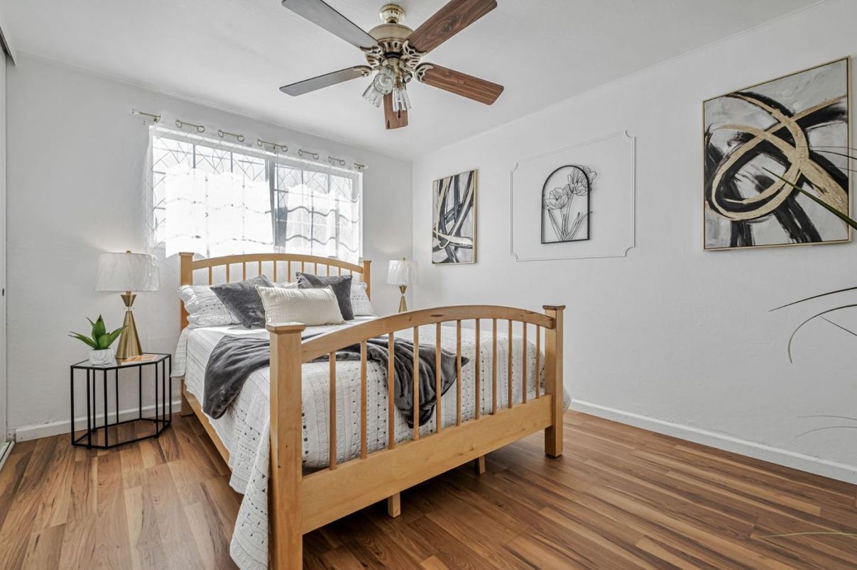 Bedroom, Interior, Wood Texture Flooring