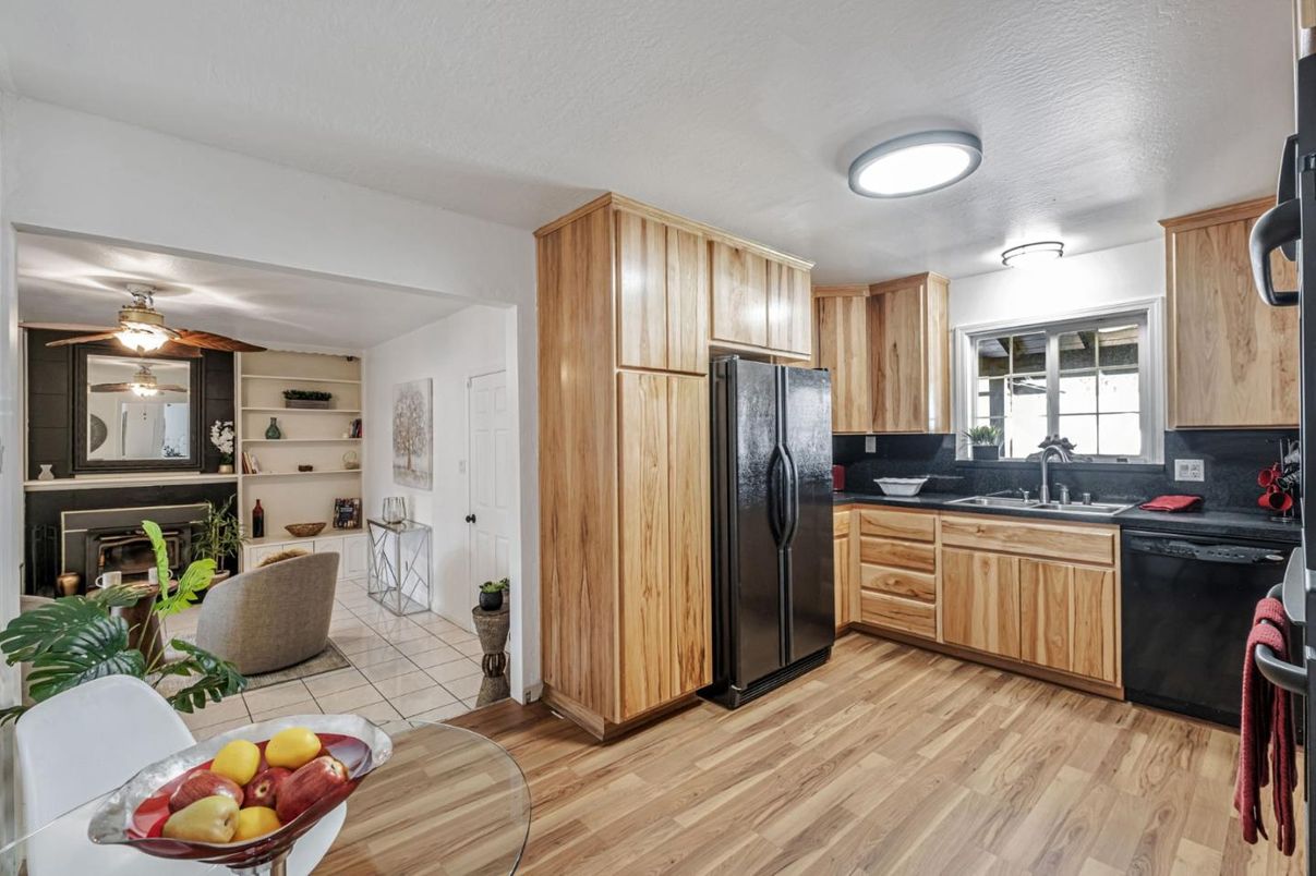 Interior, Kitchen, Wood Texture Flooring