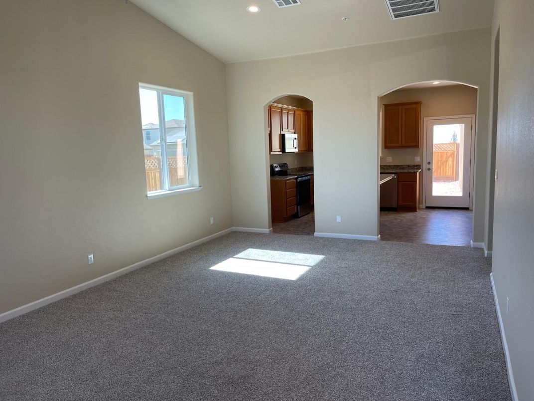 Empty room, Interior, Kitchen, Recessed Lighting
