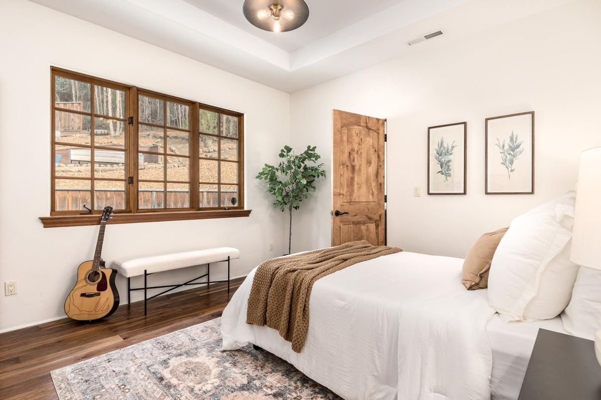 Bedroom, Interior, Wood Texture Flooring