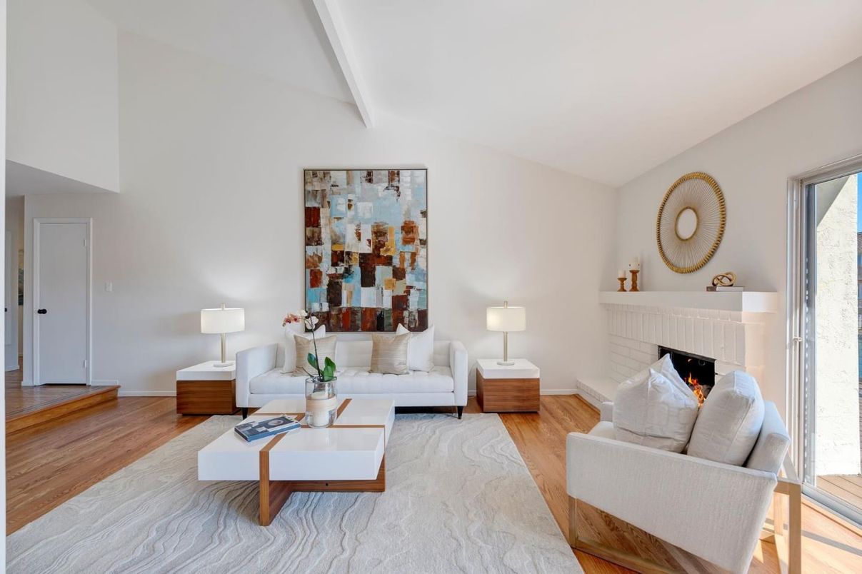 Fireplace, Interior, Living room, Wood Texture Flooring