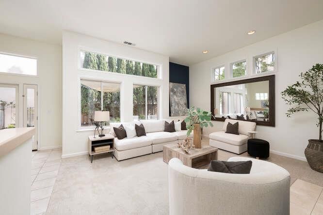 Interior, Living room, Recessed Lighting