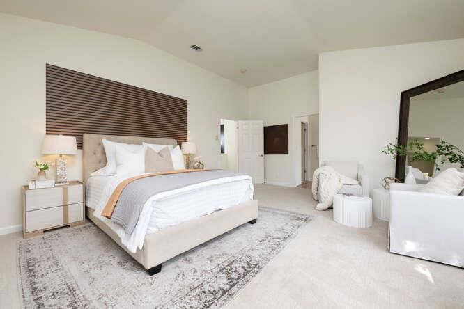 Bedroom, Interior, Recessed Lighting