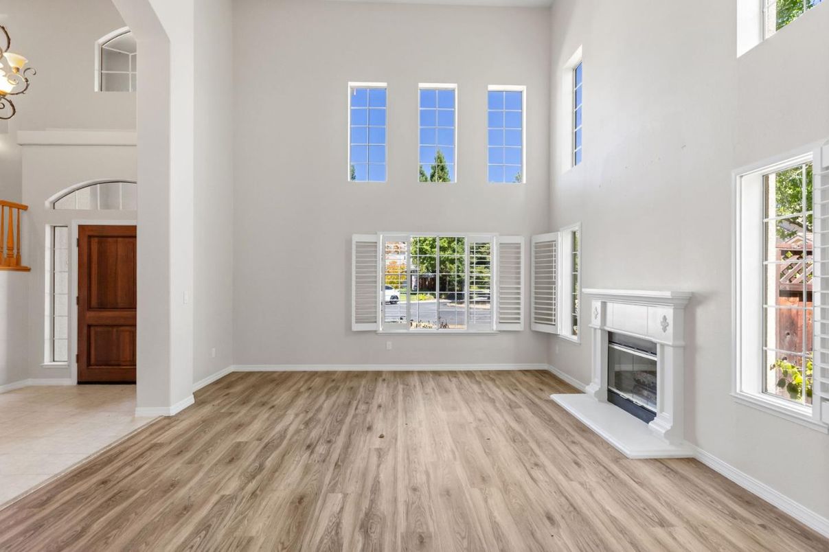 Fireplace, Interior, Wood Texture Flooring