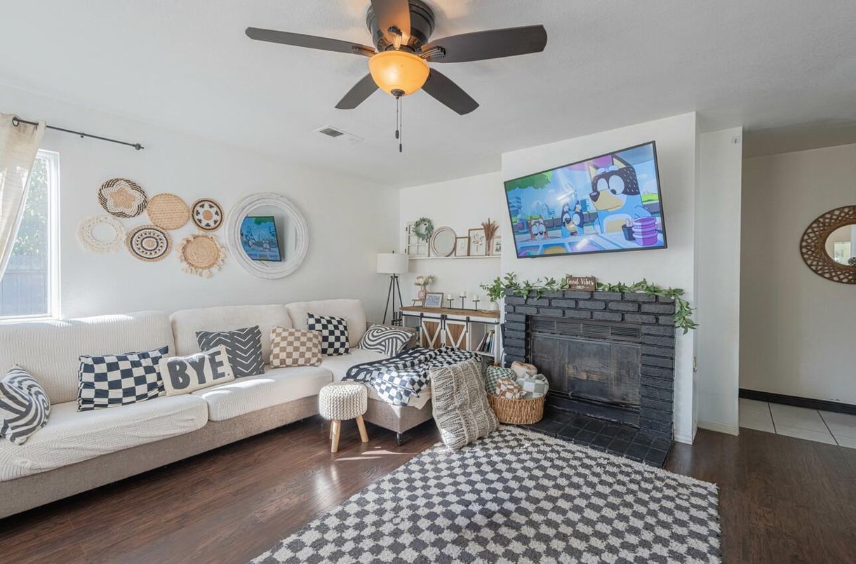 Fireplace, Interior, Living room, Wood Texture Flooring