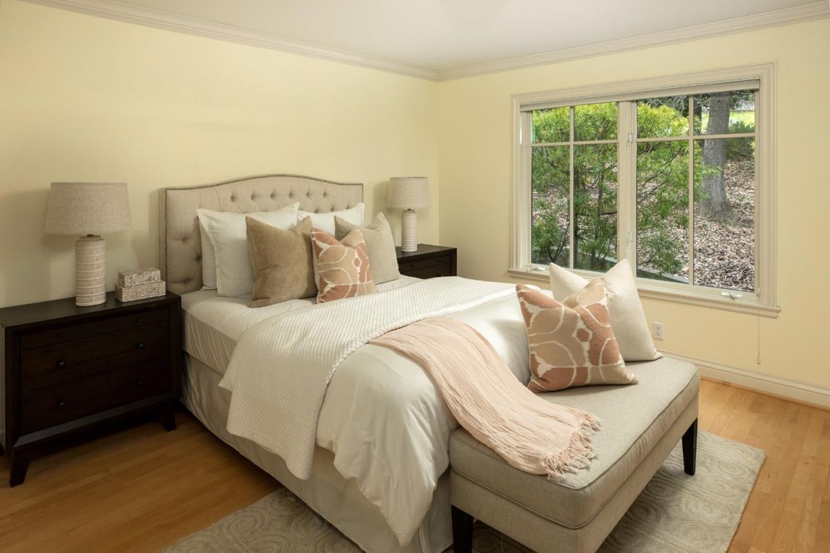 Bedroom, Interior, Wood Texture Flooring