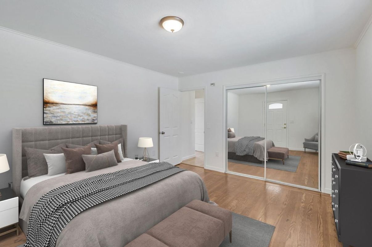 Bedroom, Interior, Wood Texture Flooring