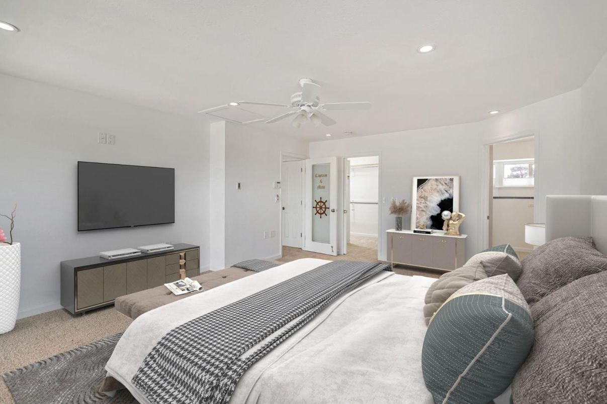 Bedroom, Interior, Recessed Lighting