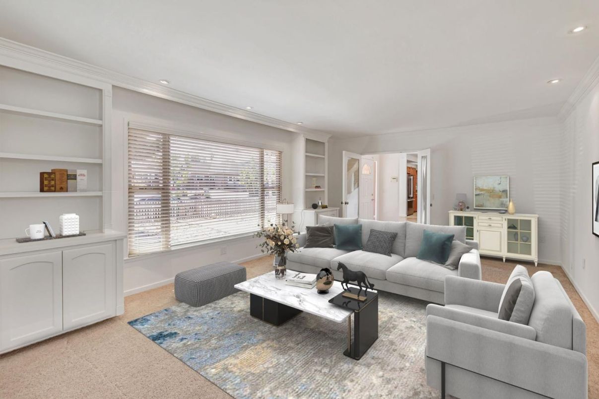 Interior, Living room, Recessed Lighting