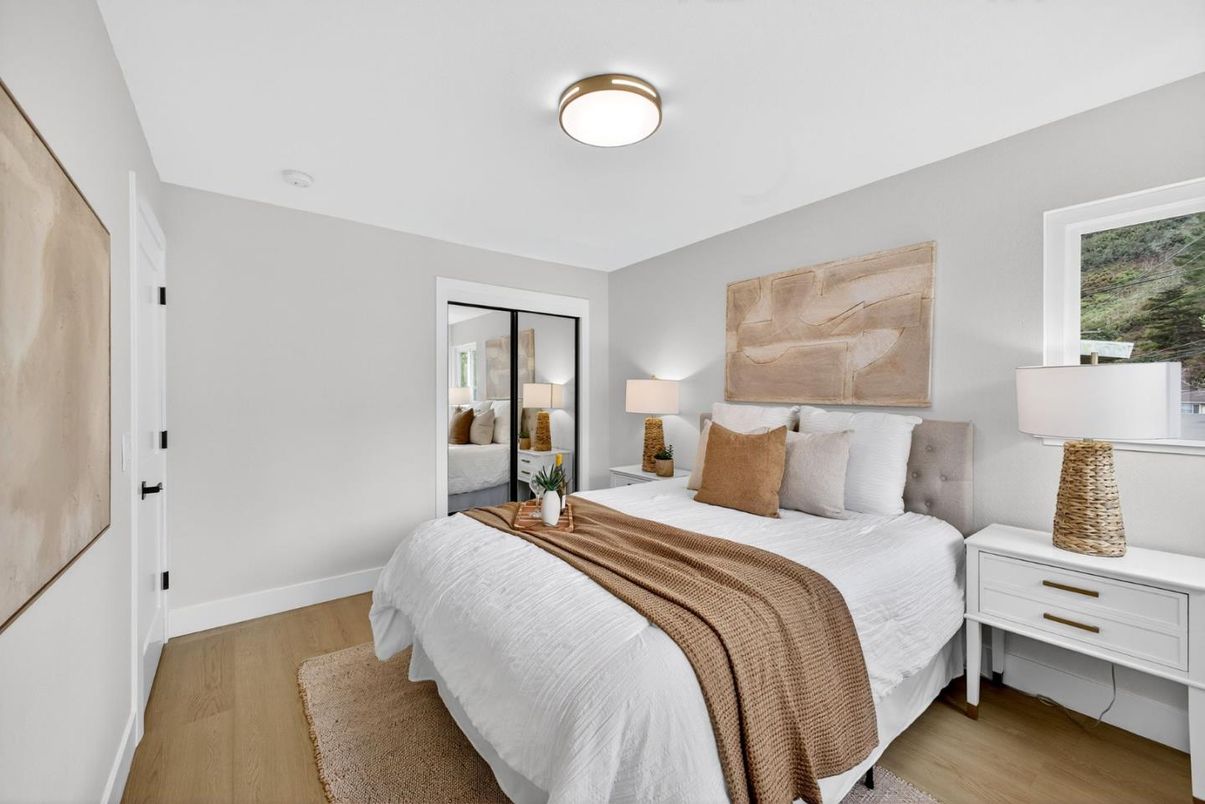 Bedroom, Interior, Wood Texture Flooring