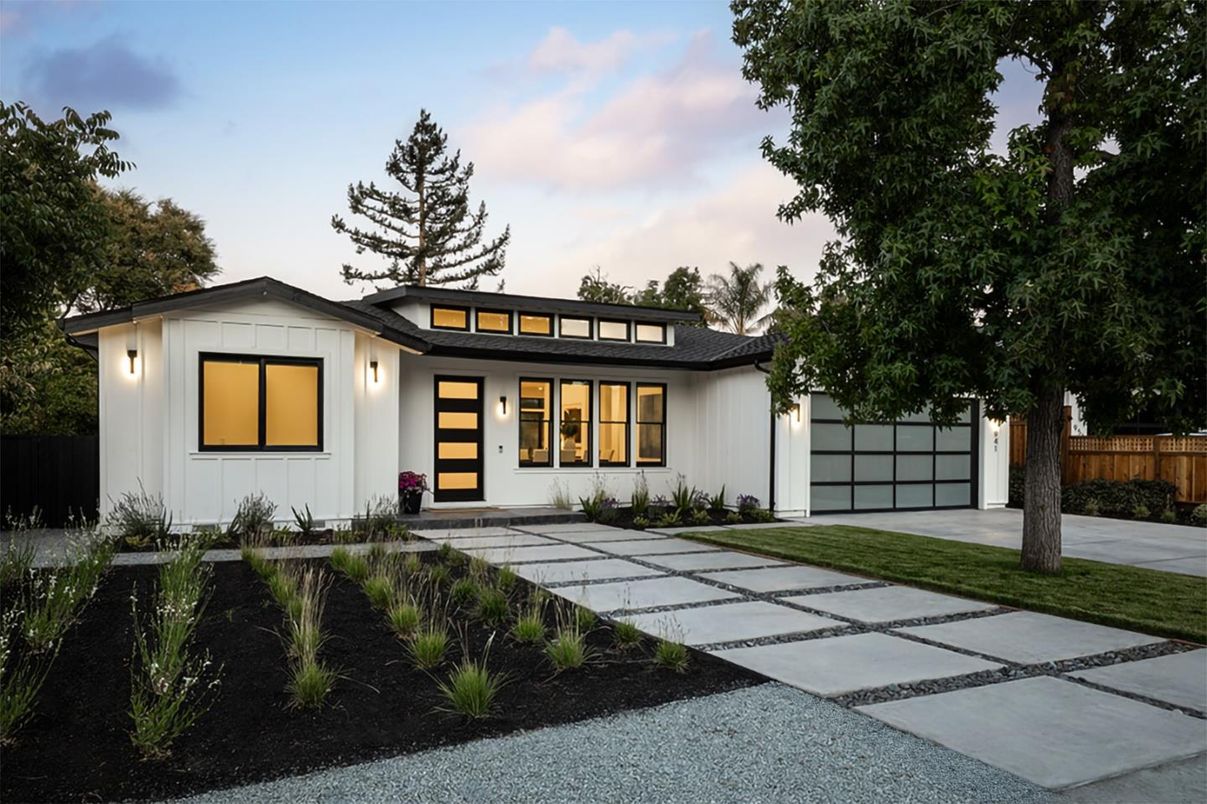 Attached, Backyard, Exterior, Facade, Farmhouse