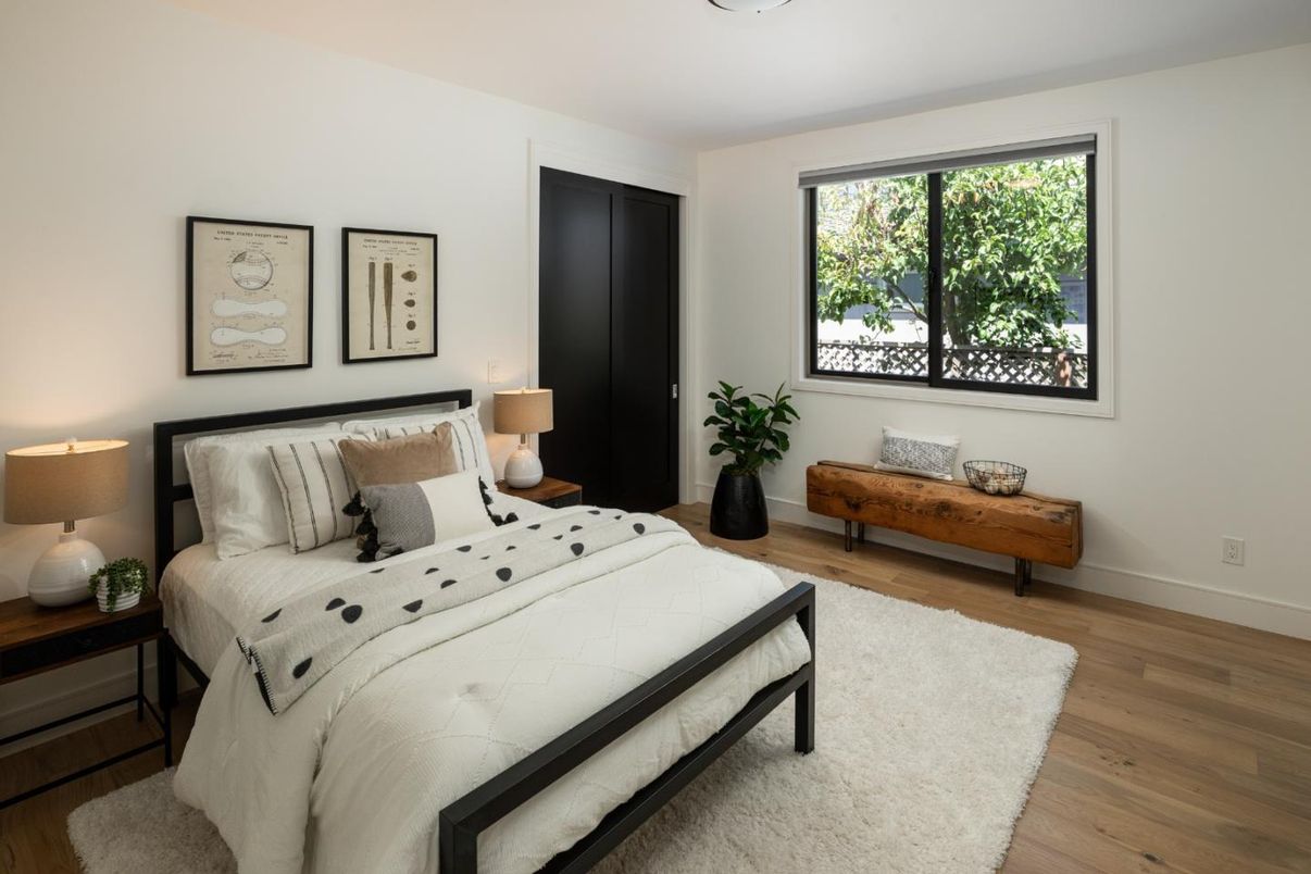 Bedroom, Interior, Wood Texture Flooring