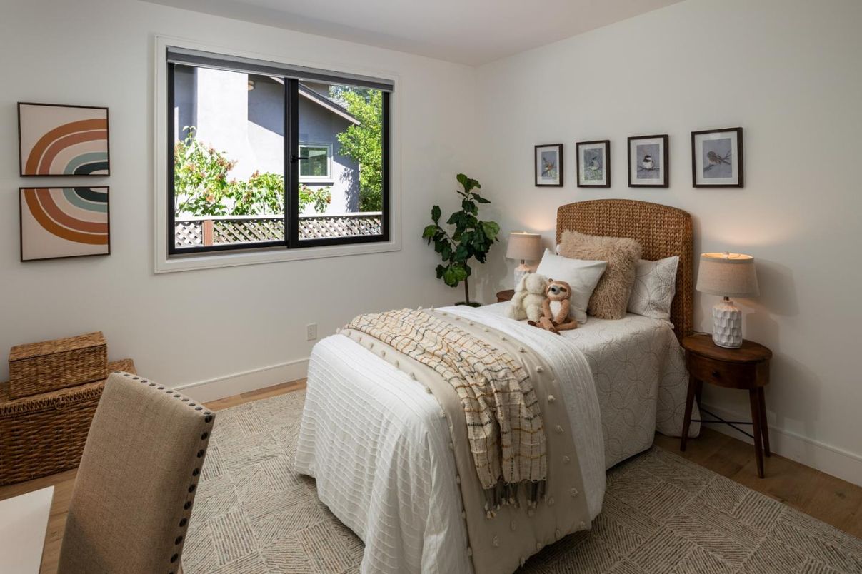 Bedroom, Interior, Wood Texture Flooring