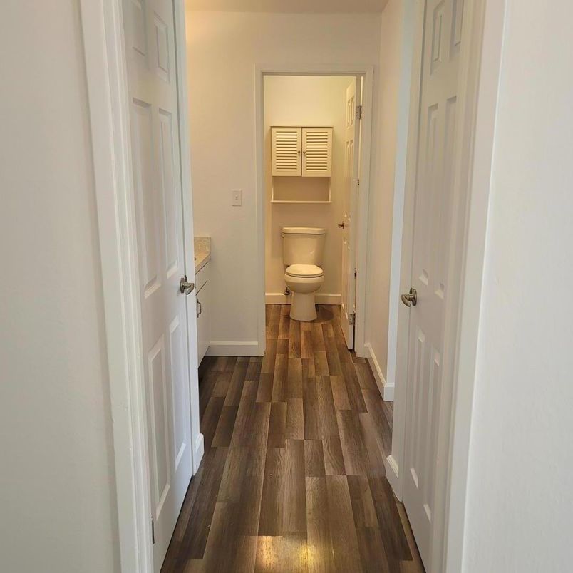 Bathroom, Interior, Wood Texture Flooring