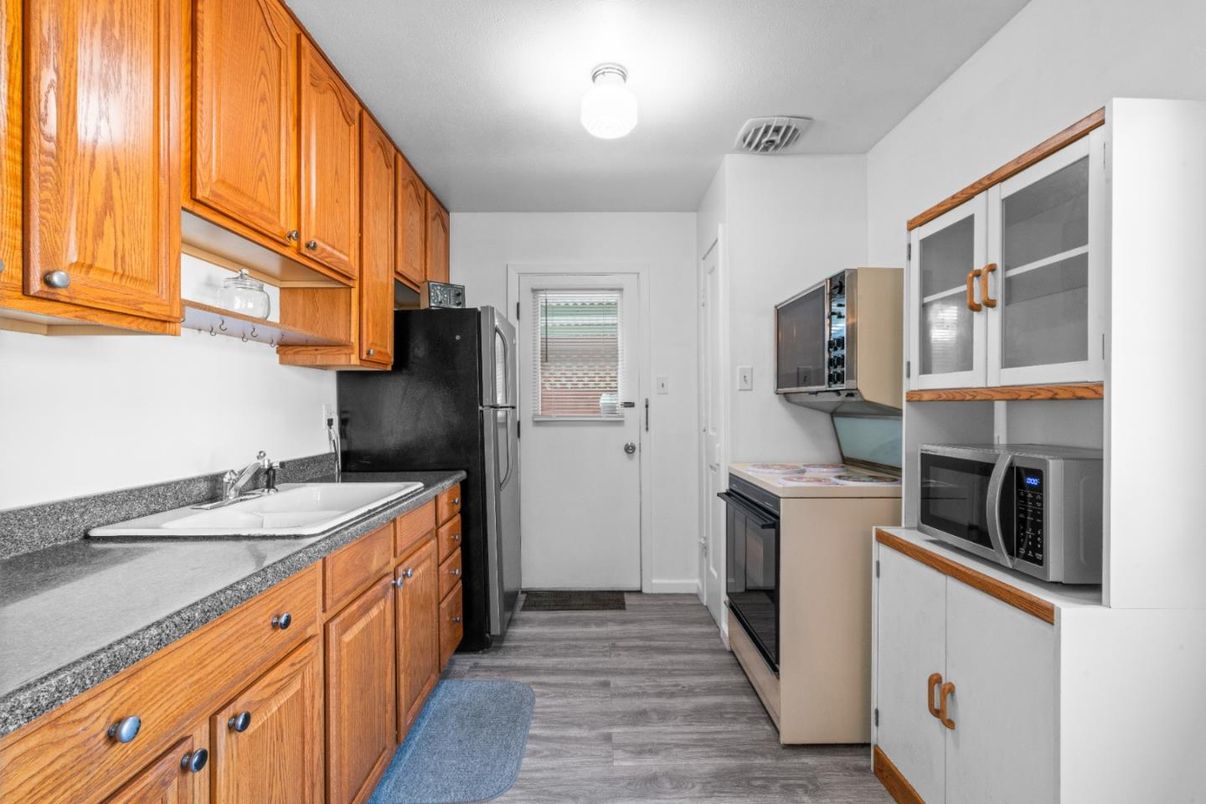 Interior, Kitchen, Wood Texture Flooring