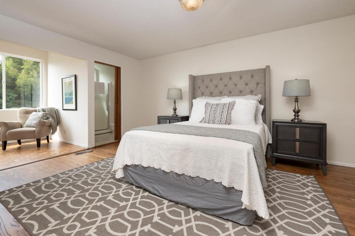 Bedroom, Interior, Wood Texture Flooring