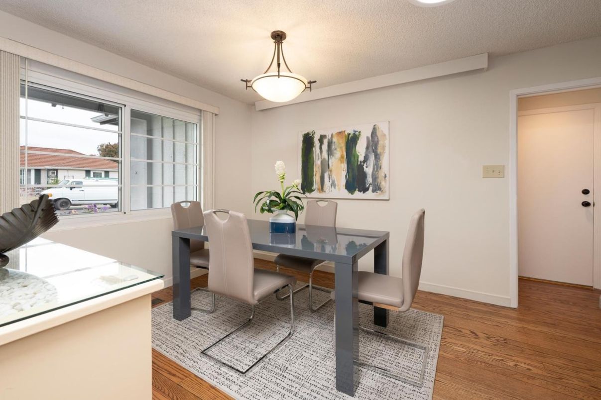 Dining room, Interior, Wood Texture Flooring