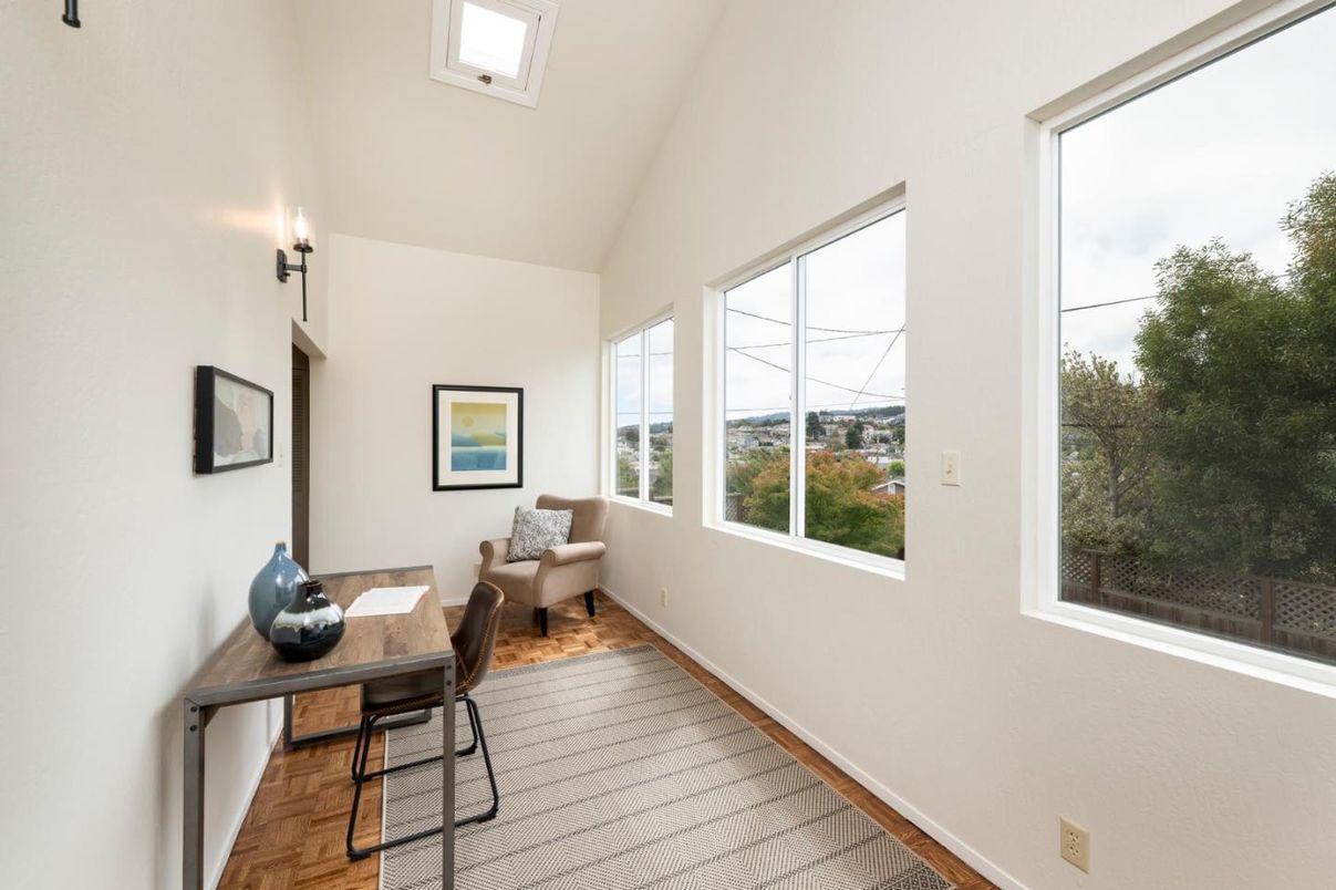 Home Office, Interior, Wood Texture Flooring