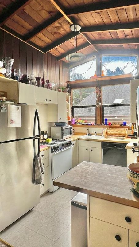 Interior, Kitchen, Wooden Beams, Wooden Ceilings