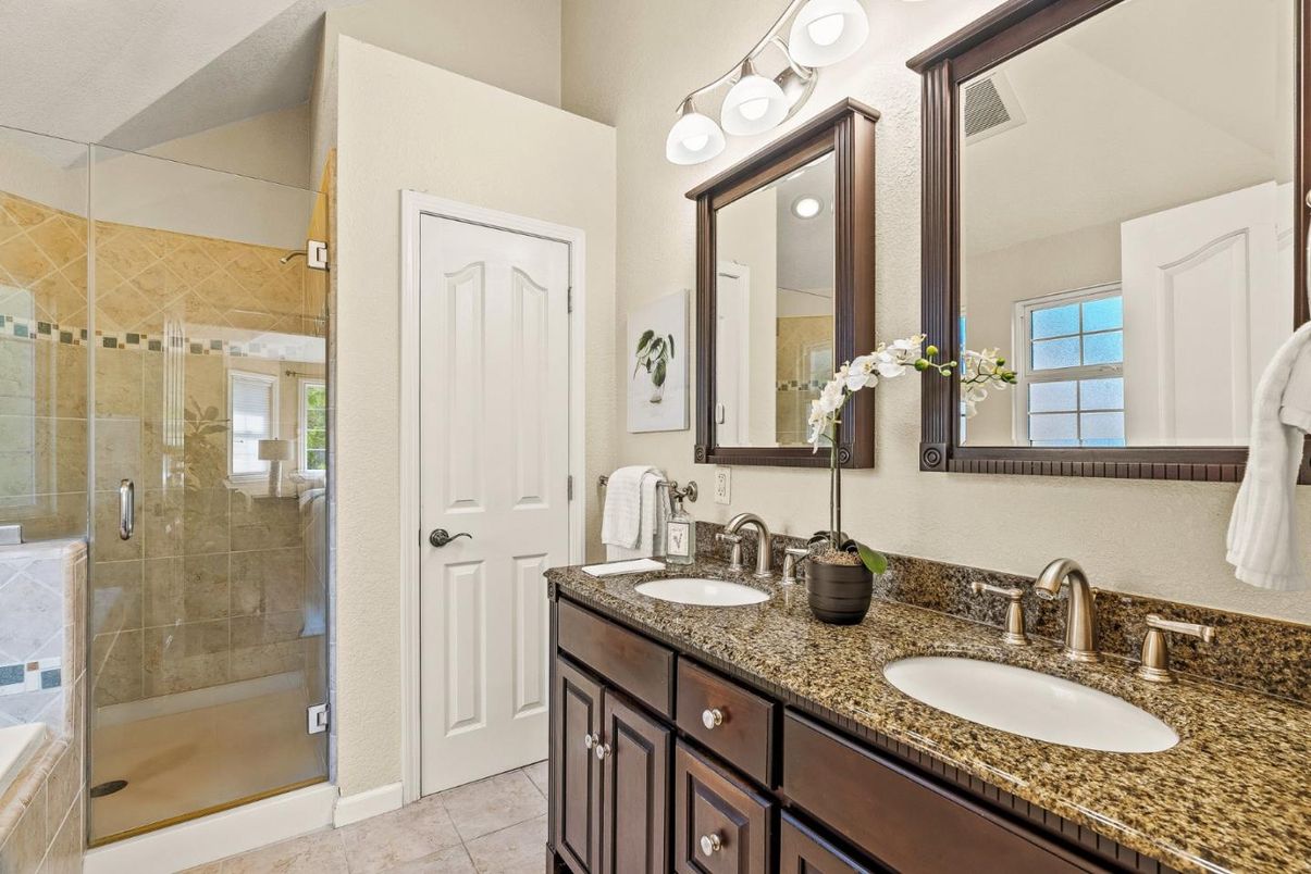 Bathroom, Dual Sink Vanities, Glass Shower, Interior
