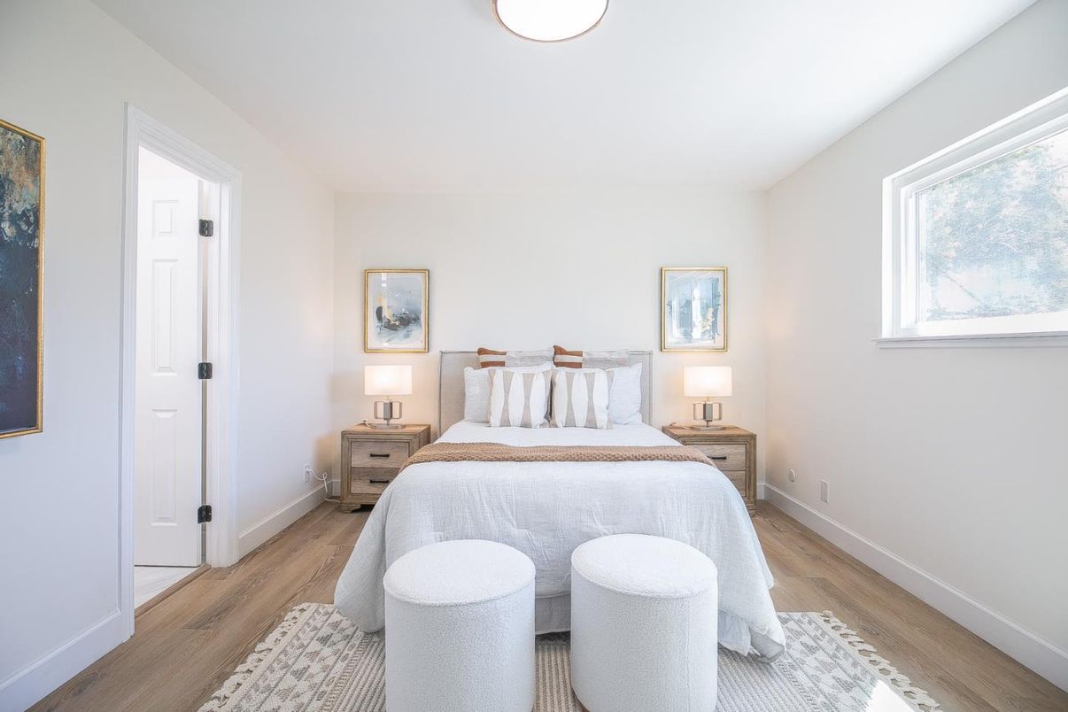 Bedroom, Interior, Wood Texture Flooring