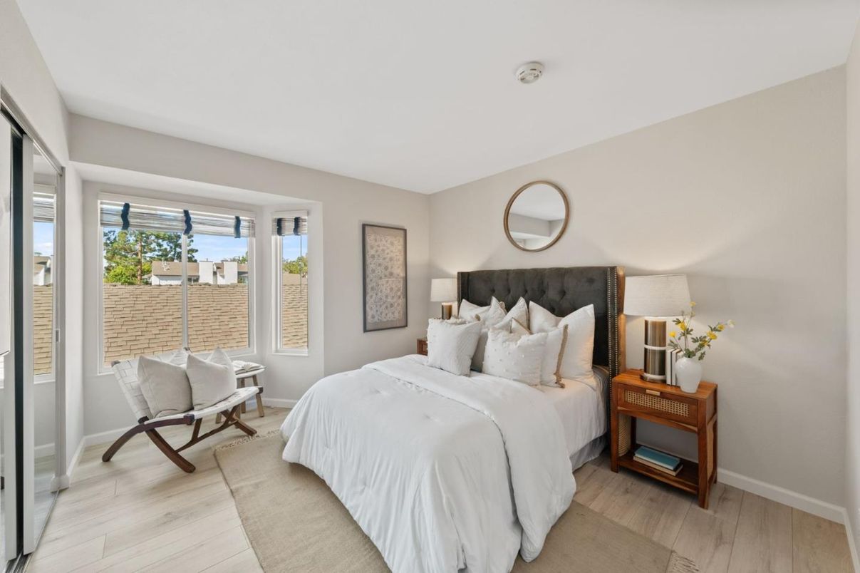Bedroom, Interior, Wood Texture Flooring