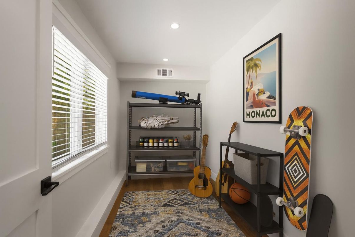 Interior, Recessed Lighting, Wood Texture Flooring