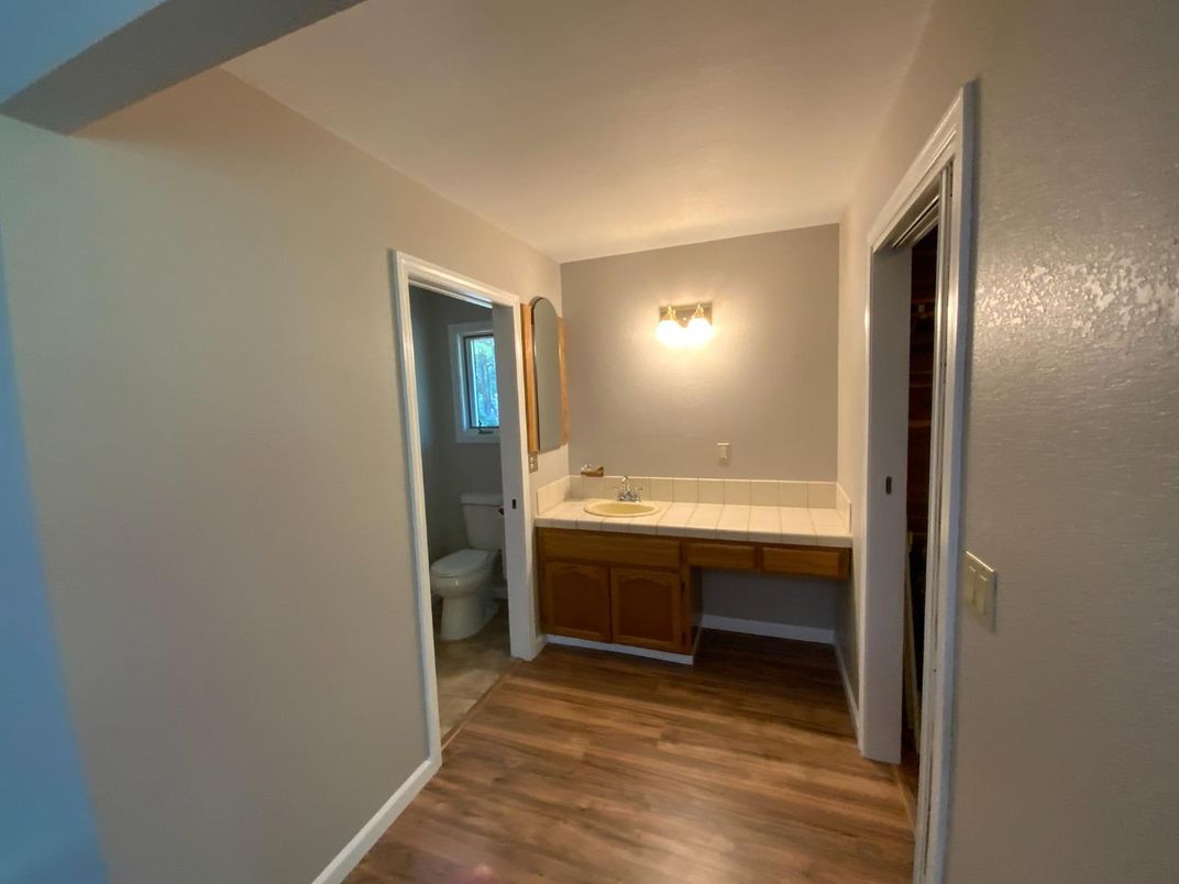 Bathroom, Interior, Wood Texture Flooring