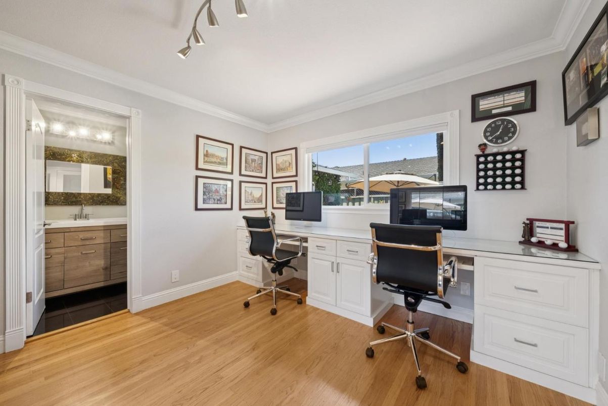 Home Office, Interior, Wood Texture Flooring